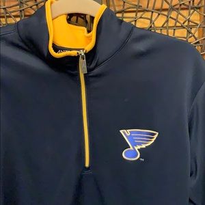 Antigua Shirts - Antigua St Louis Blues light weight pullover Antigua Shirts - Antigua St Louis Blues light weight pullover